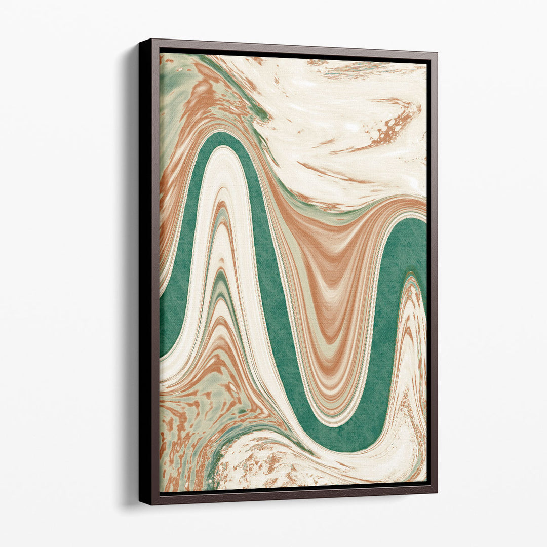 Abstract Emerald Views - Canvas Print Wall Art