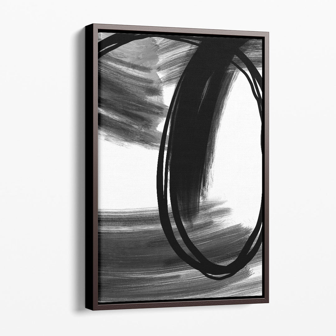 Conscious Feeling 1 Black and White - Canvas Print Wall Art