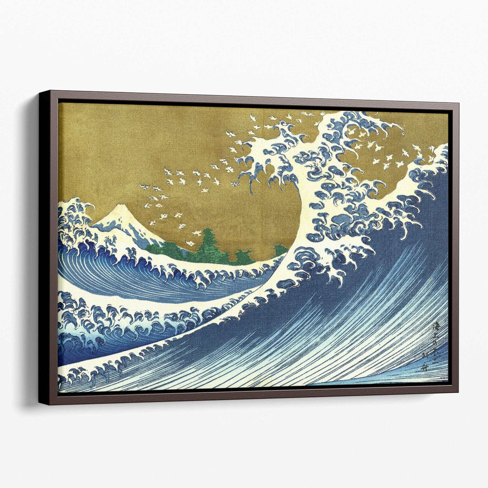 A Colored Version of The Big Waves - Canvas Print Wall Art