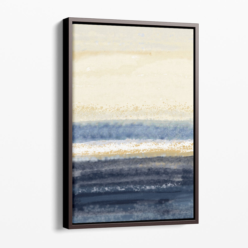 Abstract Midnight Blue 1 - Canvas Print Wall Art