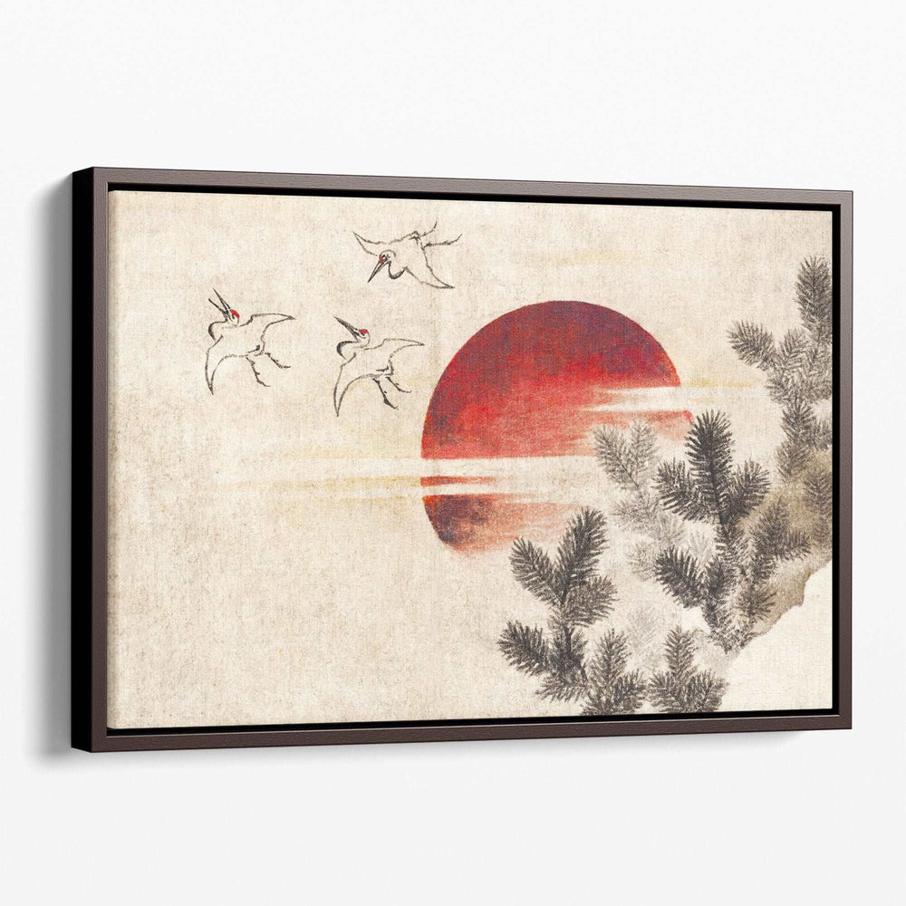 Birds and Sunset, from Album of Sketches, 1814 - Canvas Print Wall Art