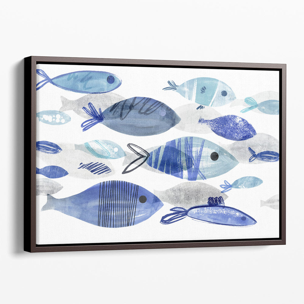 Fish Parade I - Canvas Print Wall Art