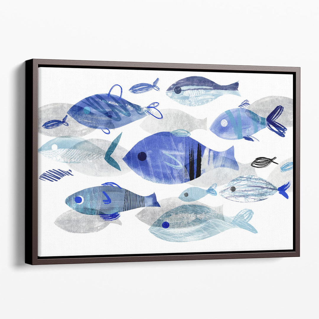 Fish Parade II - Canvas Print Wall Art