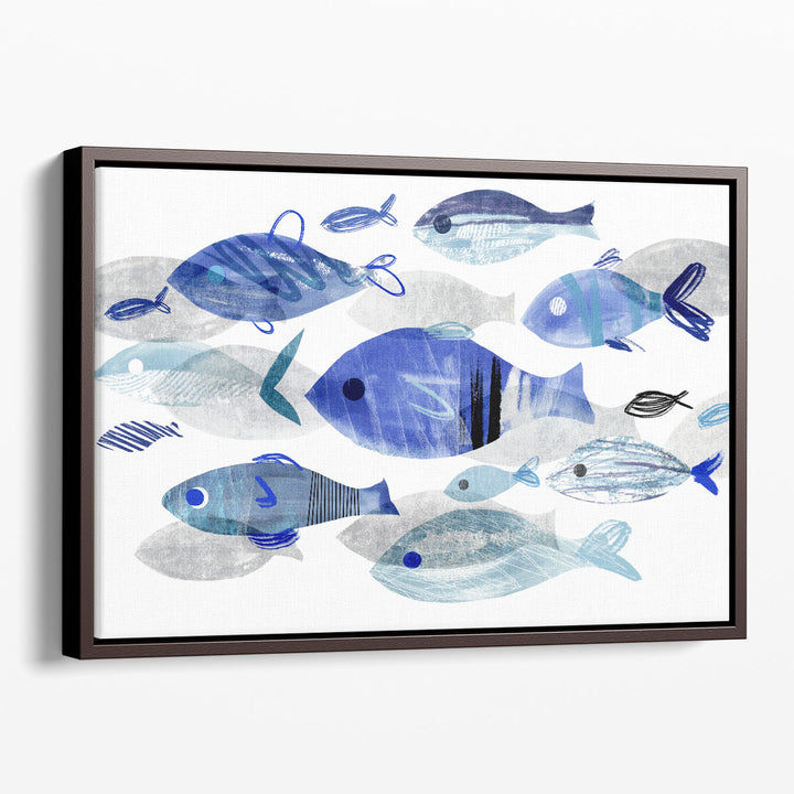 Fish Parade II - Canvas Print Wall Art