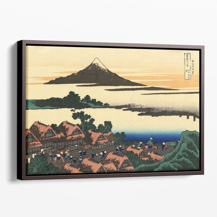 Dawn at Isawa in the Kai Province - Canvas Print Wall Art