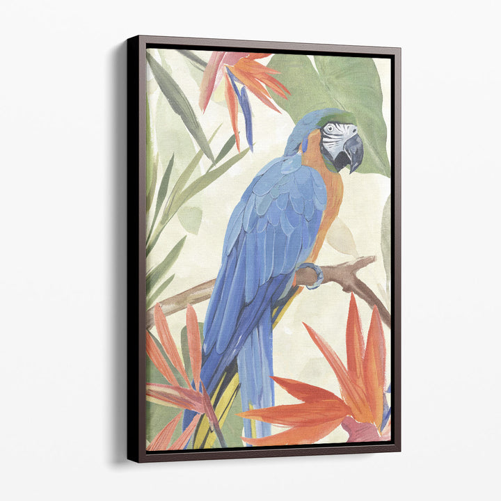 Tropical Parrot Composition IV - Canvas Print Wall Art