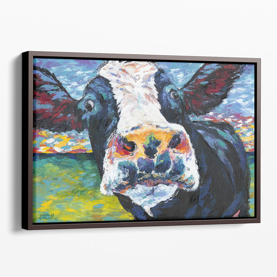 Curious Cow II - Canvas Print Wall Art