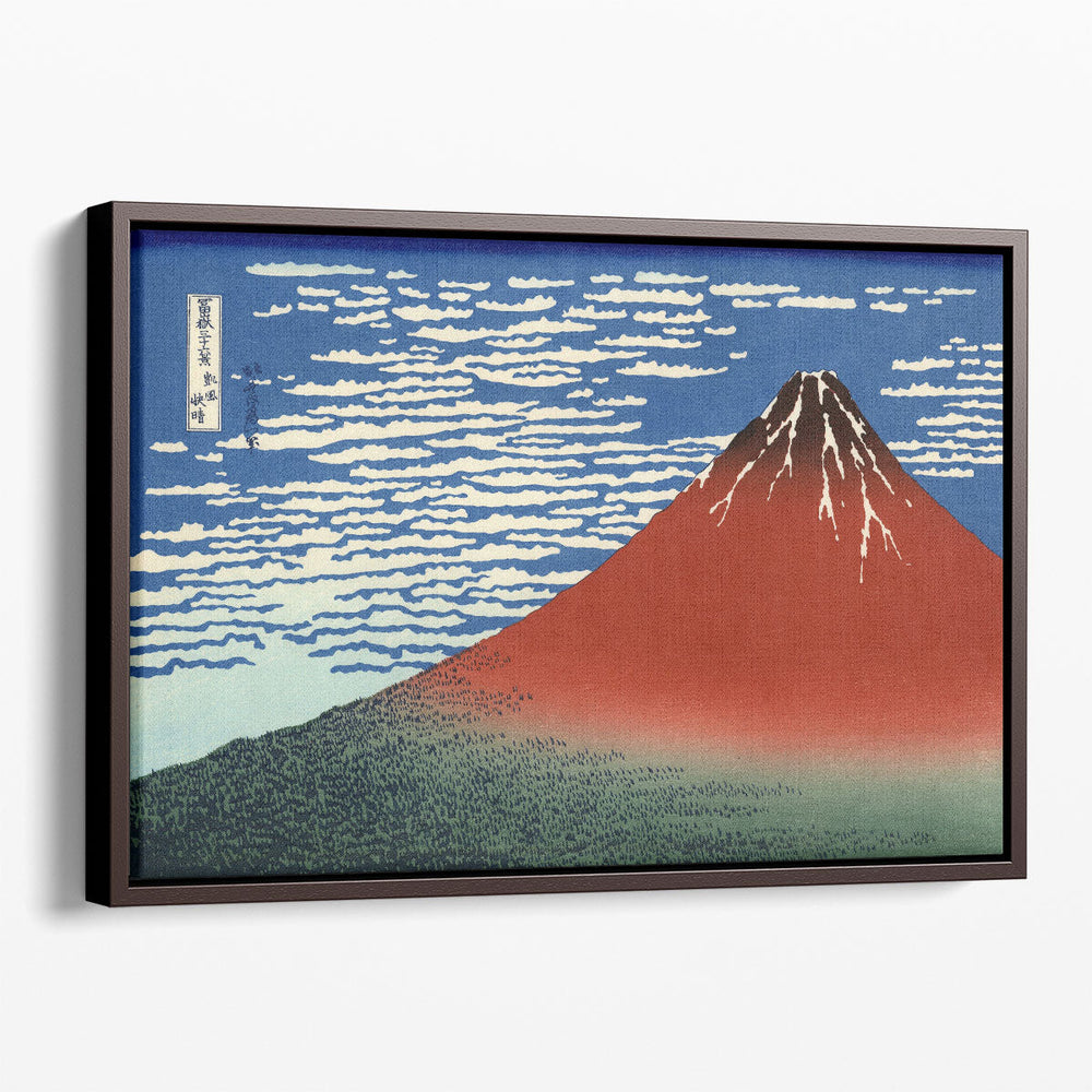 Fine Wind, Clear Morning (Red Fuji) 1830-32 - Canvas Print Wall Art