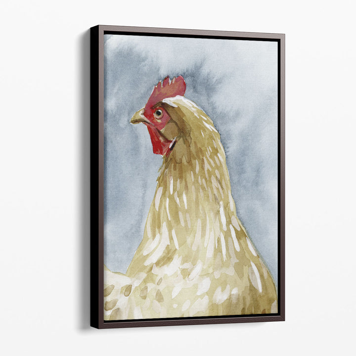 Chicken Portrait I - Canvas Print Wall Art