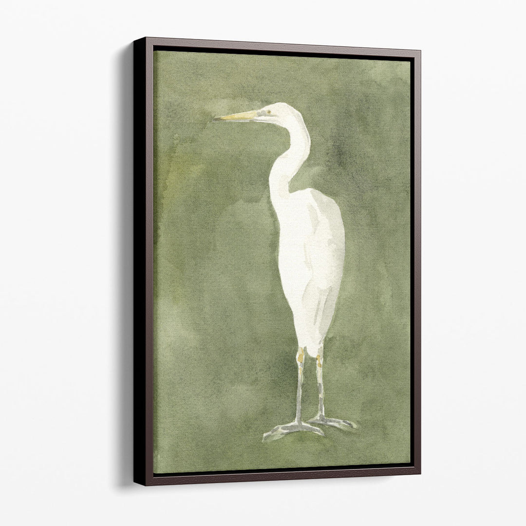 Emerald Heron IV - Canvas Print Wall Art