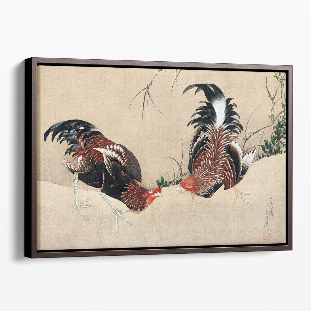 Gamecocks, 1838 - Canvas Print Wall Art