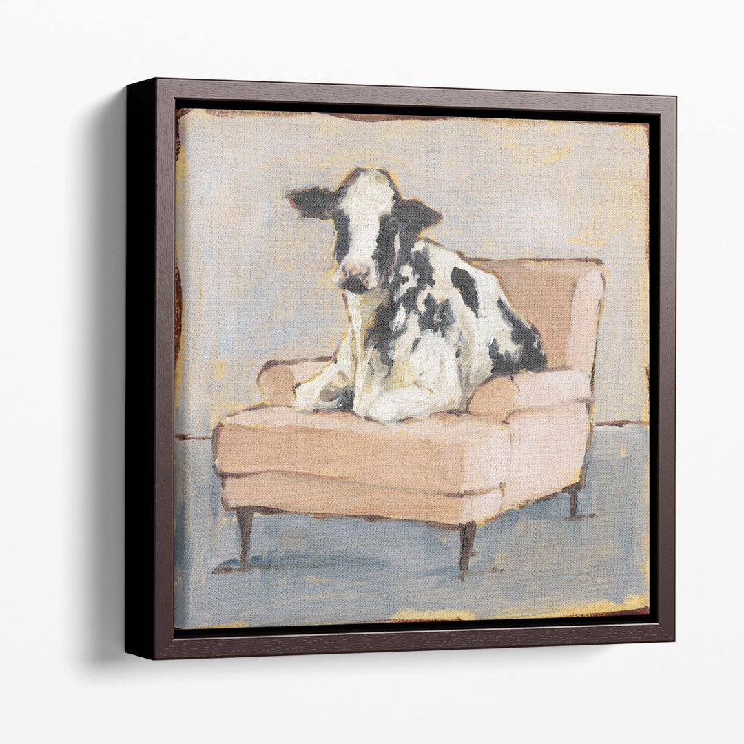 Moo-ving In II - Canvas Print Wall Art