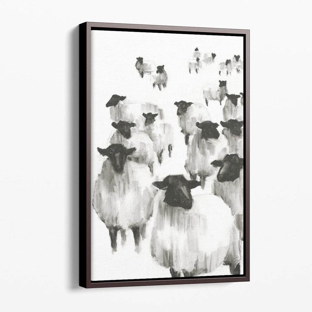 Counting Sheep I - Canvas Print Wall Art