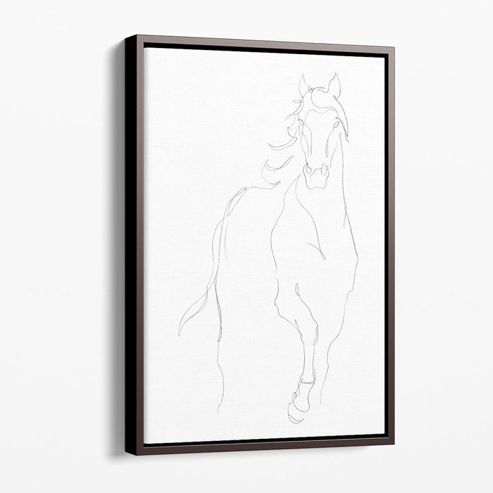 Horse Contour I - Canvas Print Wall Art