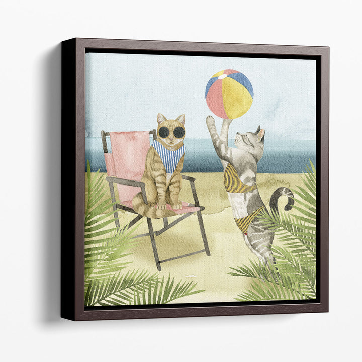 Coastal Kitties I - Canvas Print Wall Art