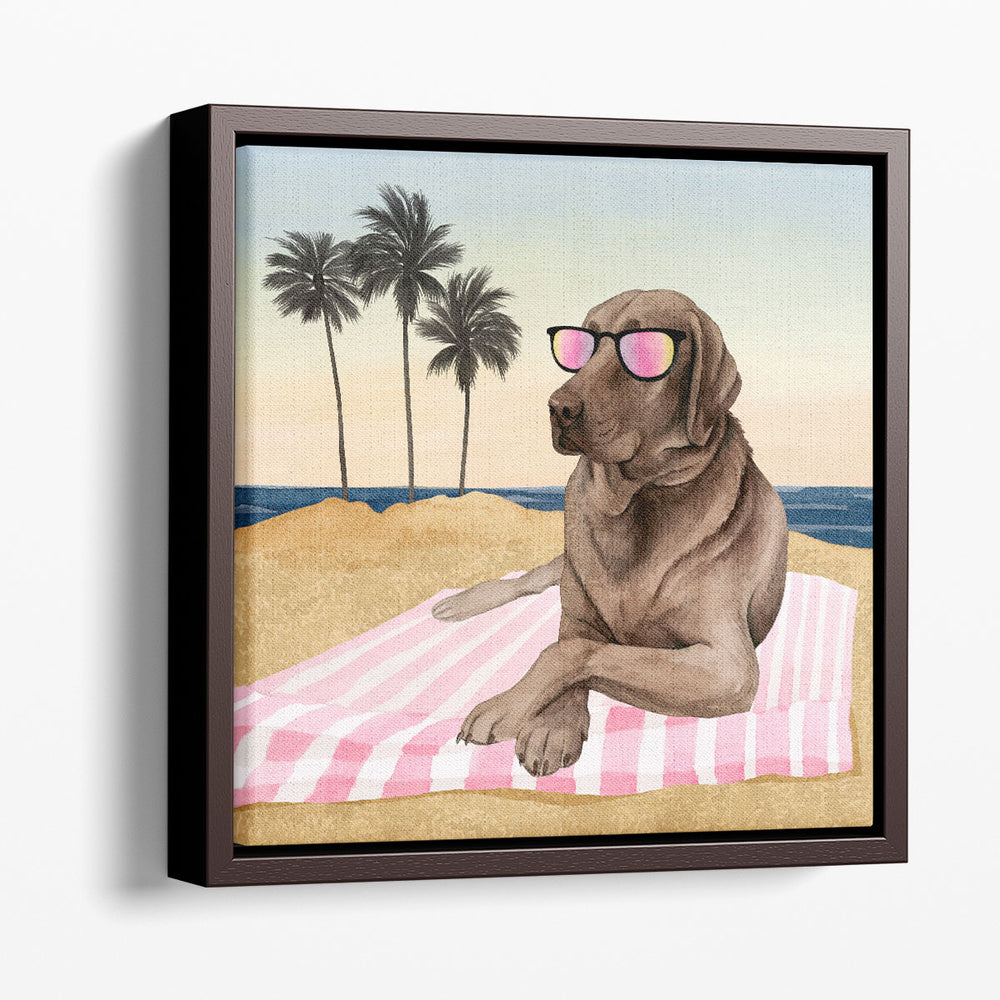 Sun Lovin Pups I - Canvas Print Wall Art