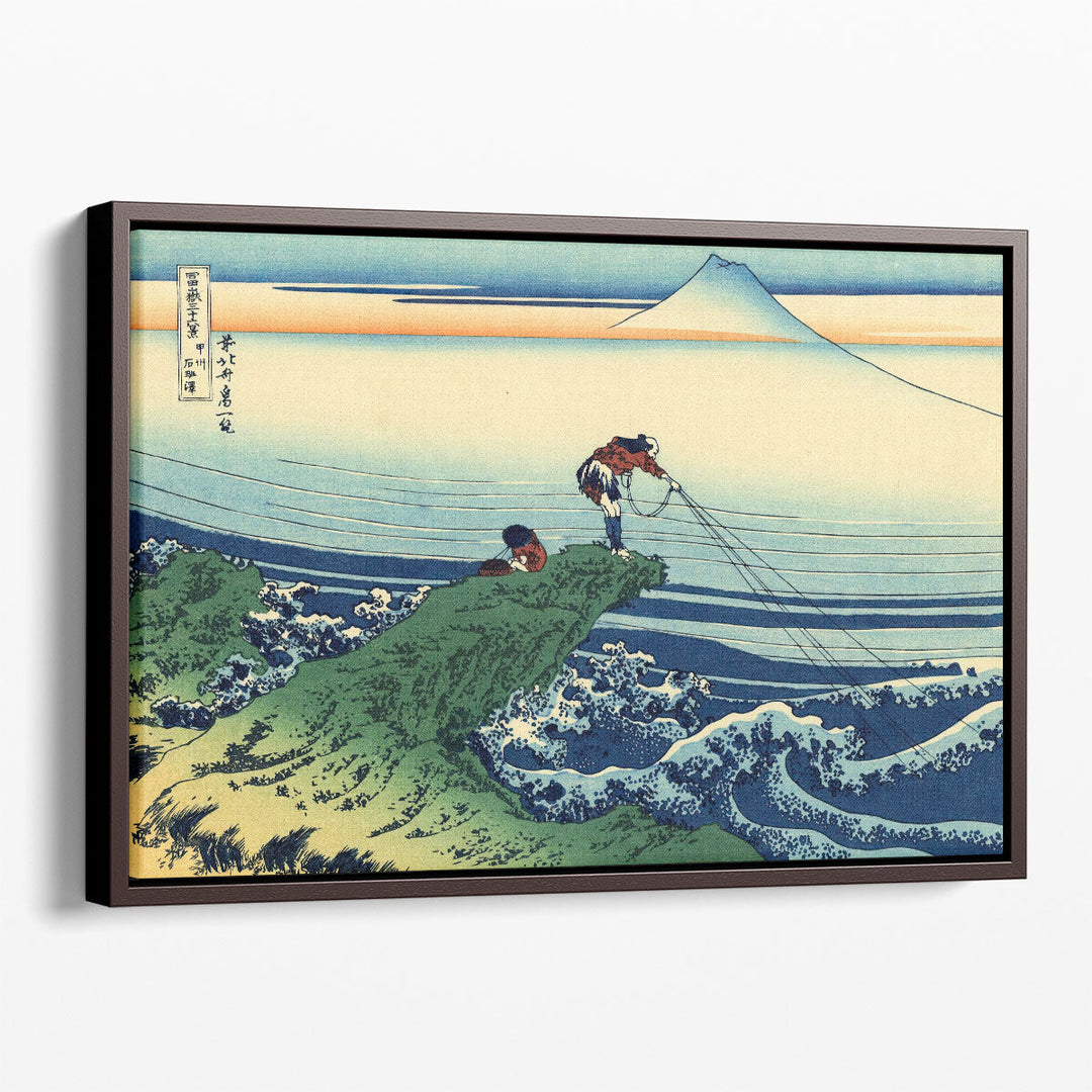 Kajikazawa in Kai Province, from the series  'Thirty-Six Views of Mount Fuji' - Canvas Print Wall Art