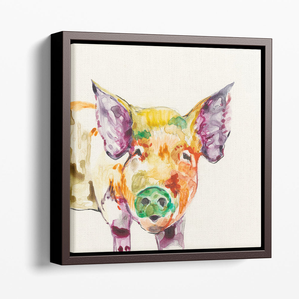 Hi Fi Farm Animals III - Canvas Print Wall Art