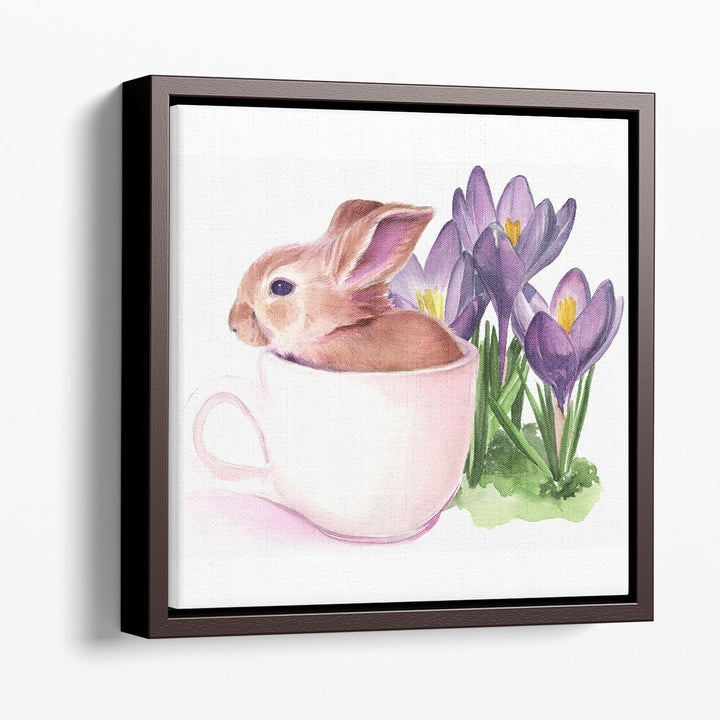 Bunny Crossing I - Canvas Print Wall Art