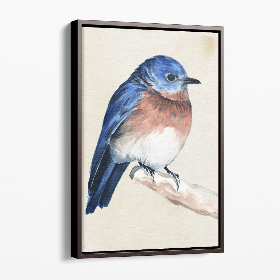 Little Bird on Branch I - Canvas Print Wall Art