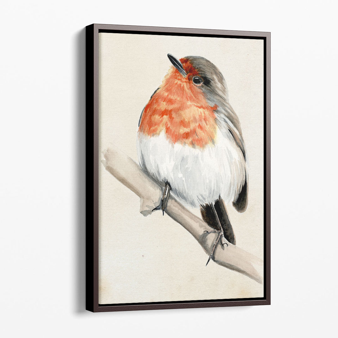 Little Bird on Branch IV - Canvas Print Wall Art