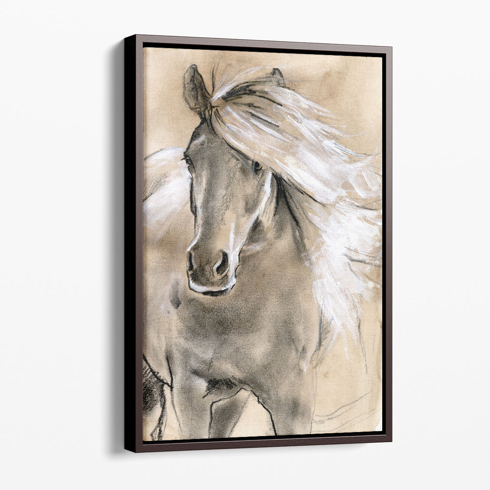 Sketched Horse I - Canvas Print Wall Art