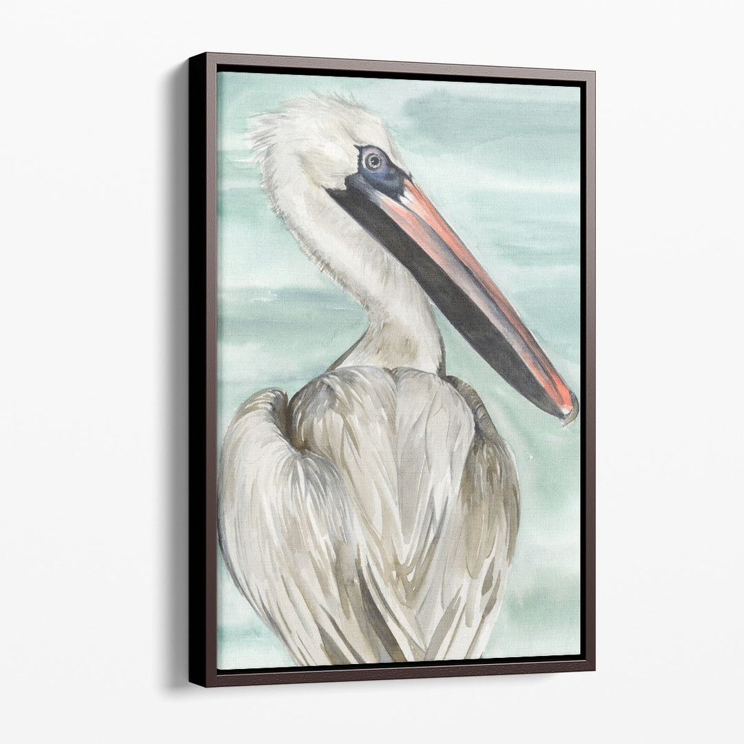 Turquoise Pelican I - Canvas Print Wall Art