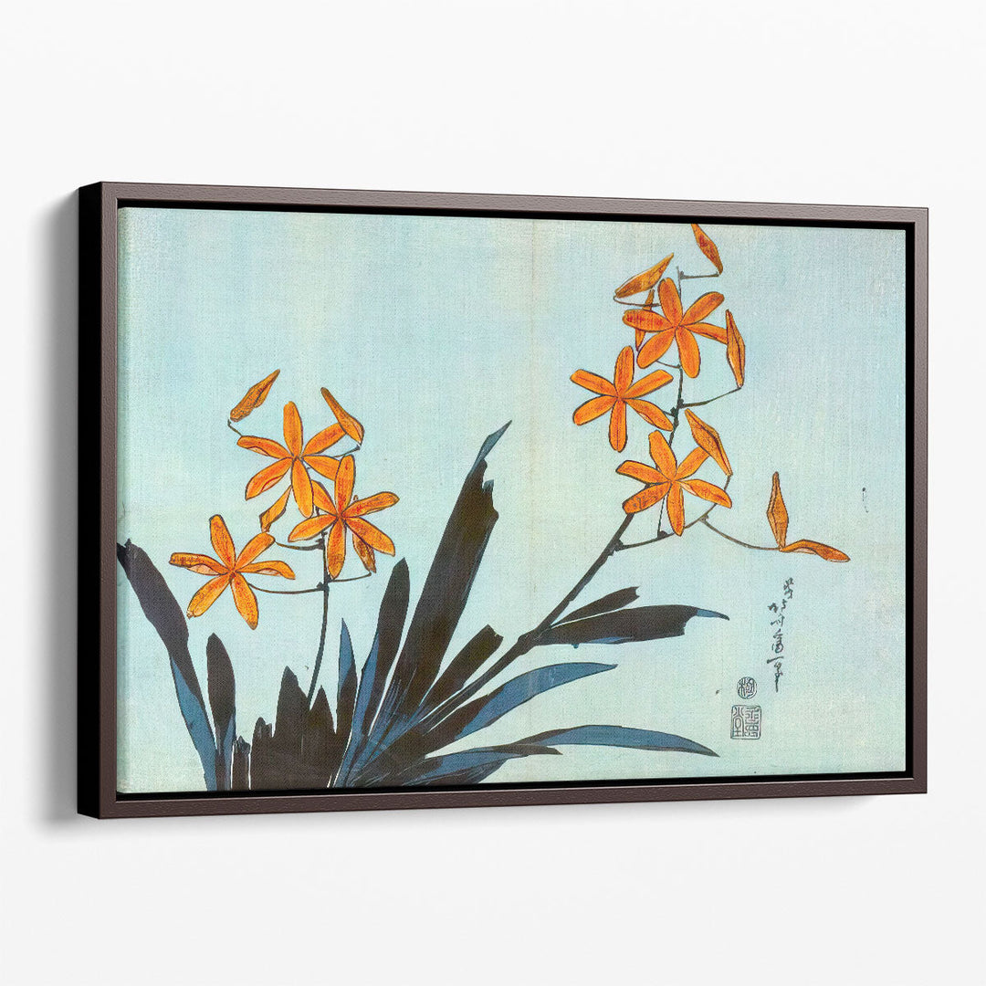Orange Orchids - Canvas Print Wall Art
