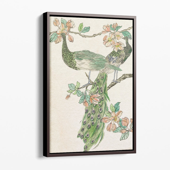 Emerald Peacock I - Canvas Print Wall Art