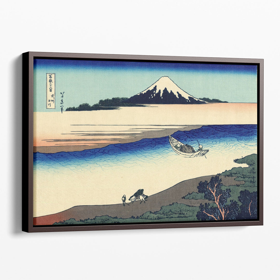 Tama River in the Musashi Province - Canvas Print Wall Art
