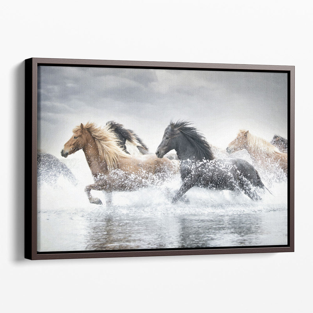 Horse Run V - Canvas Print Wall Art