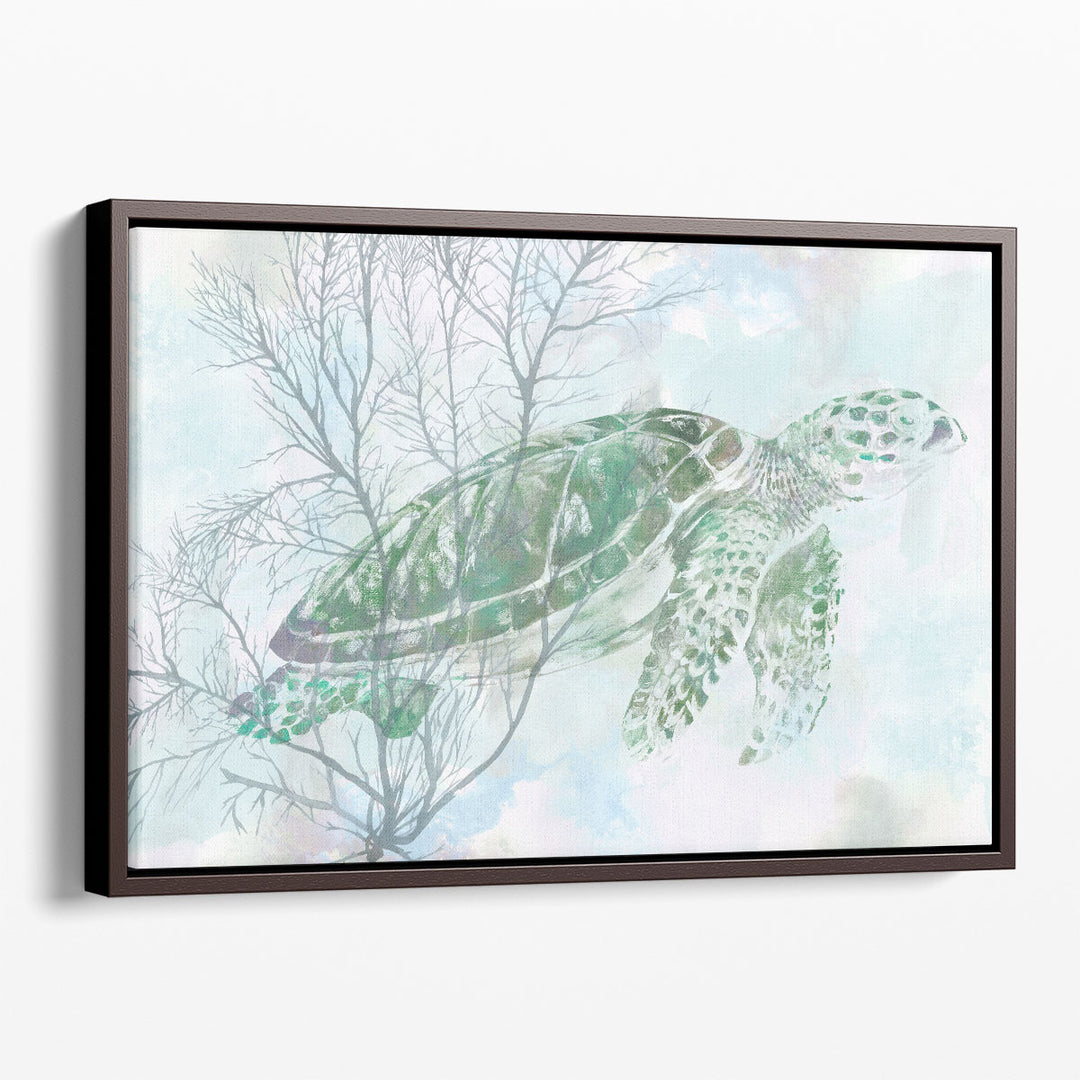 Watercolor Sea Turtle I - Canvas Print Wall Art