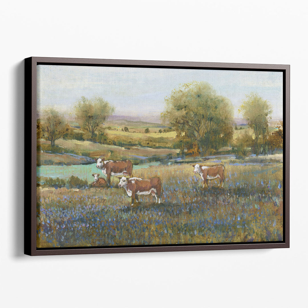 Field of Cattle II - Canvas Print Wall Art