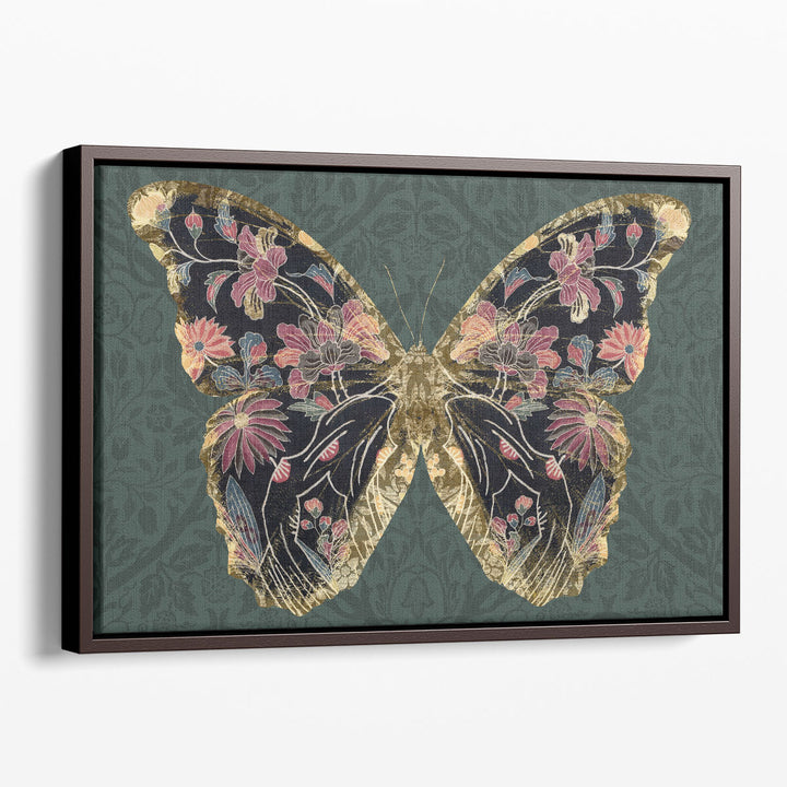 Floral Butterfly Wings I - Canvas Print Wall Art