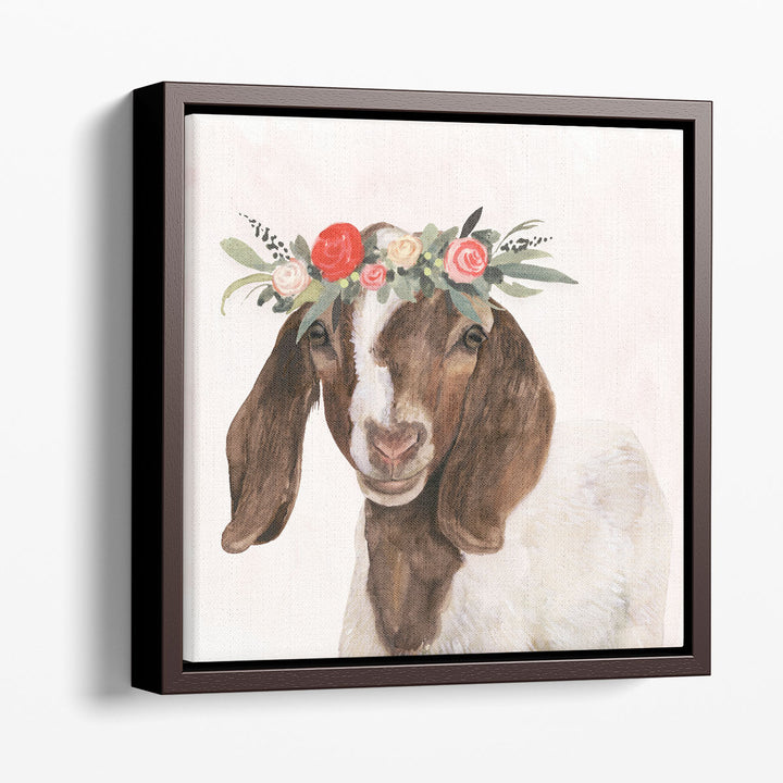 Garden Goat II - Canvas Print Wall Art