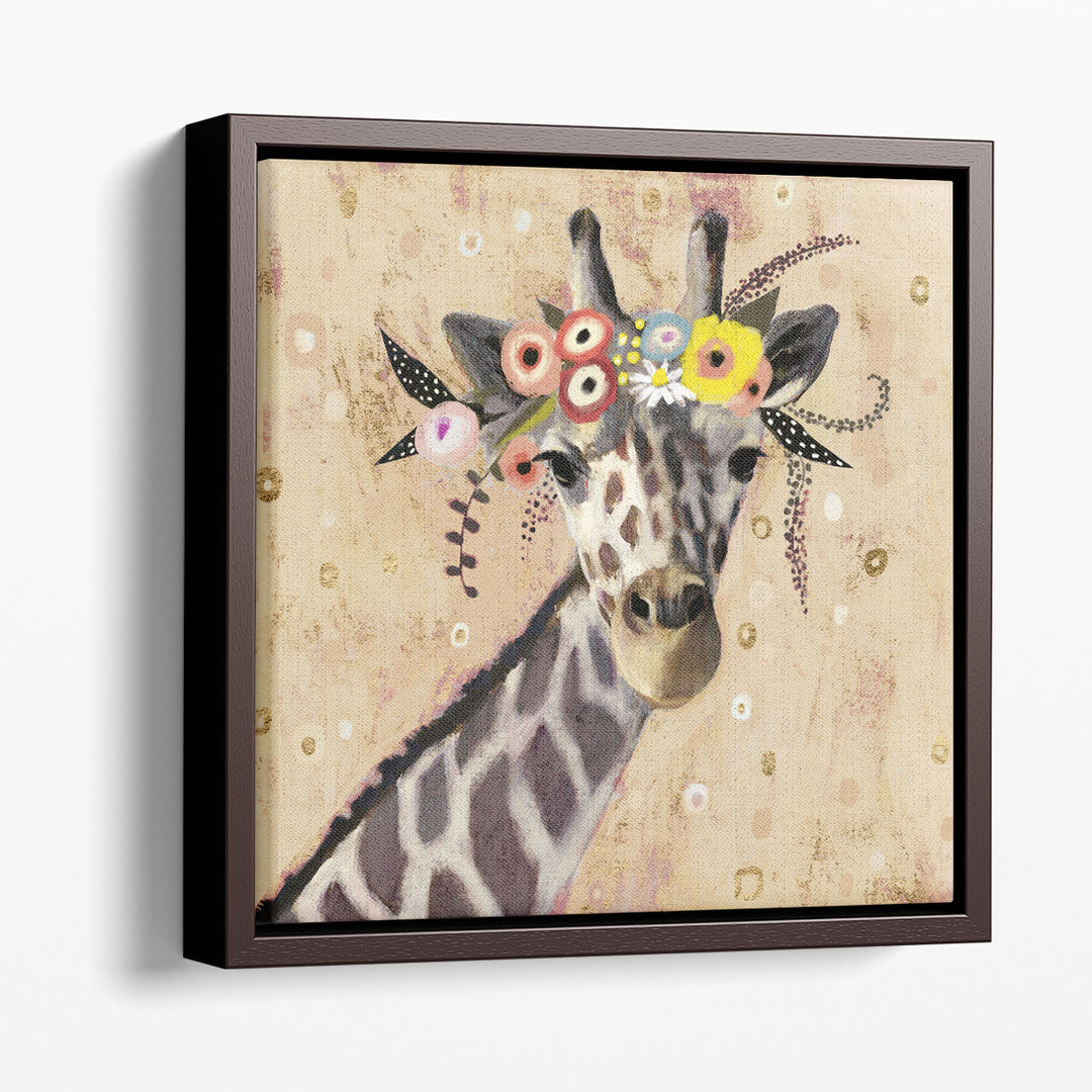 Klimt Giraffe II - Canvas Print Wall Art