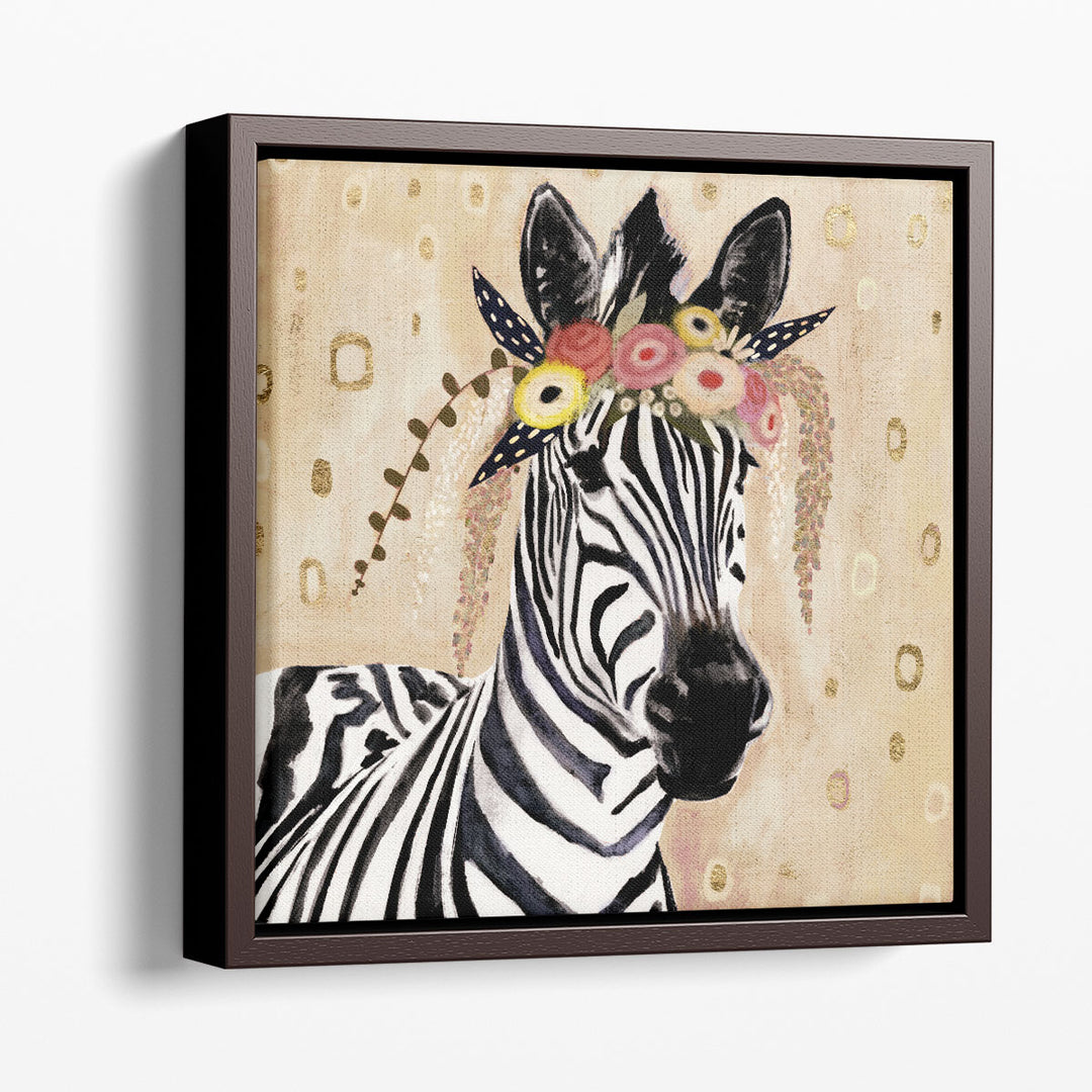 Klimt Zebra I - Canvas Print Wall Art