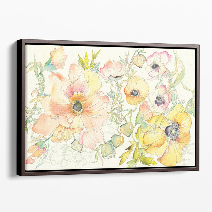 Pastel Garden II - Canvas Print Wall Art