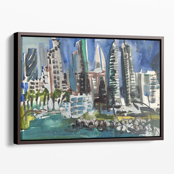 Bahrain Skyline - Canvas Print Wall Art