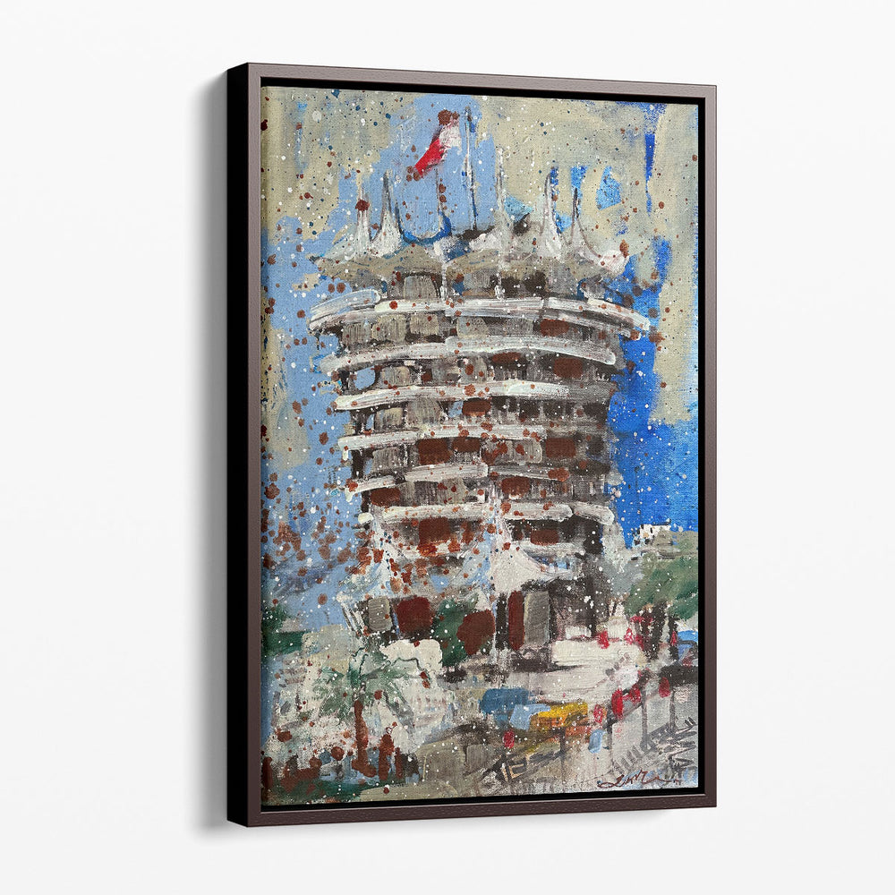 Bahrain Track Tower - Canvas Print Wall Art