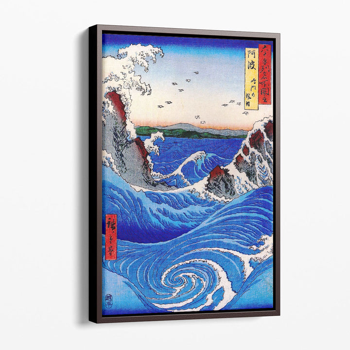 View Of The Naruto Whirlpools At Awa - Canvas Print Wall Art