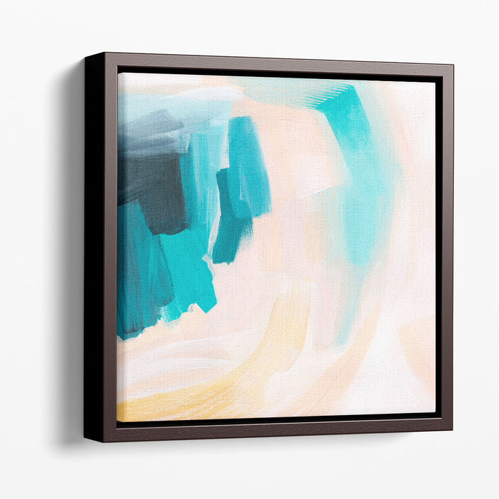 Aquamarine Turbulence I - Canvas Print Wall Art