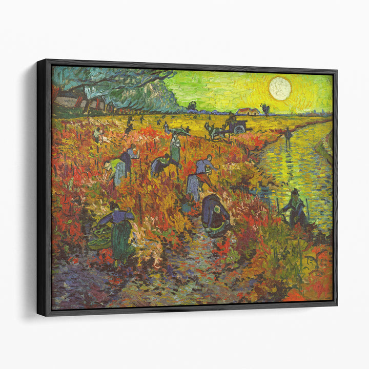 Yellow sunset canvas prints over rolling hills