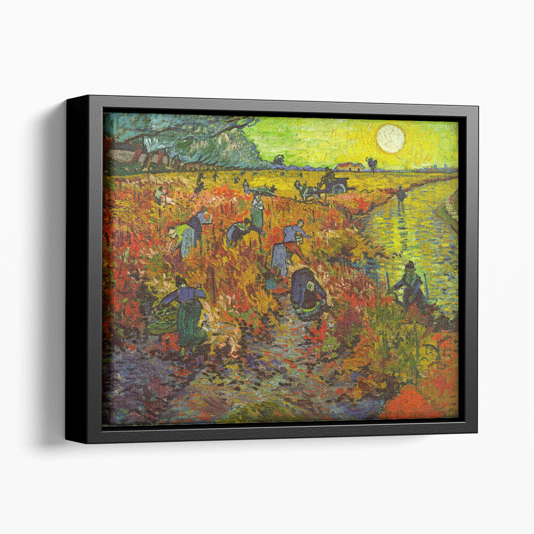Yellow sunset canvas prints over rolling hills
