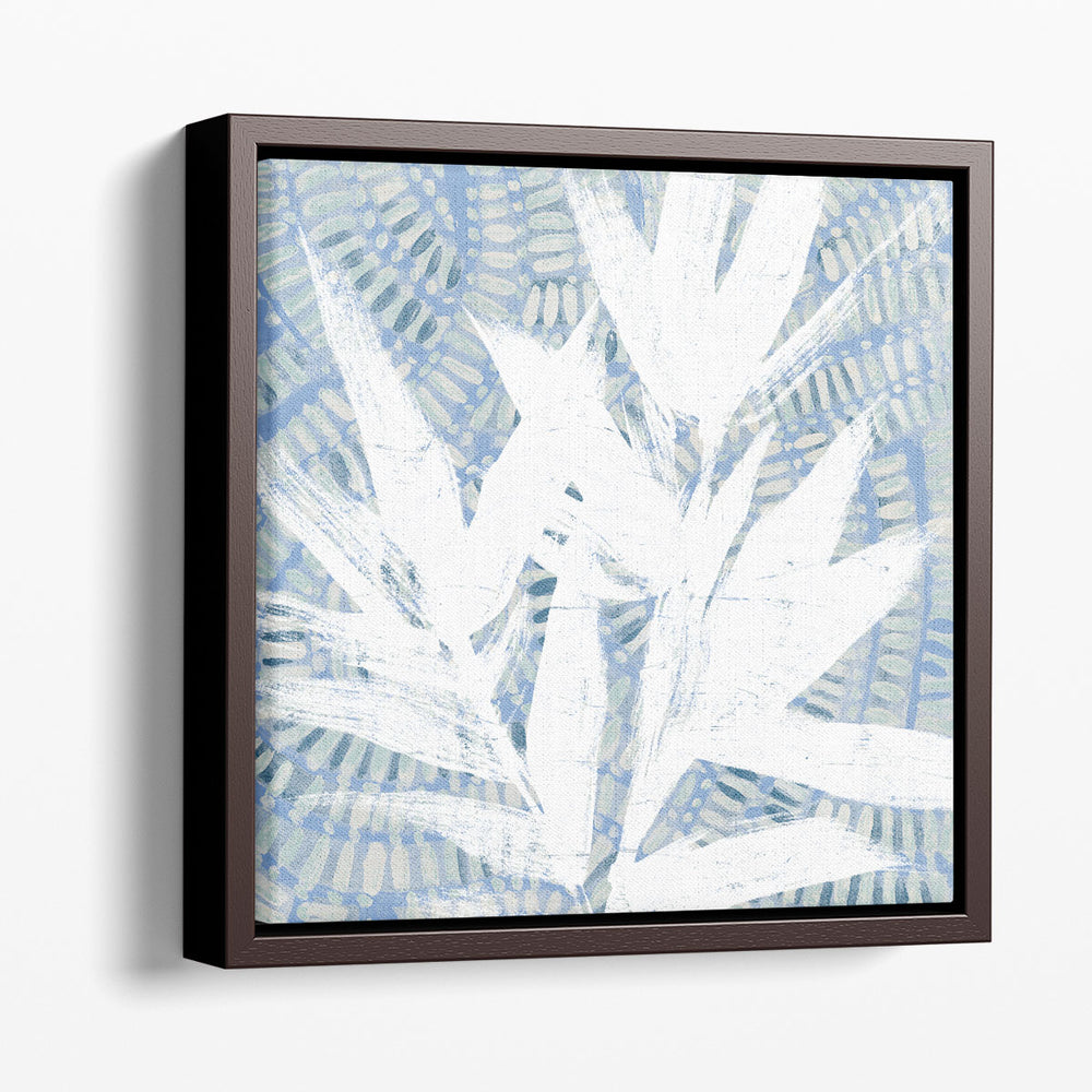 Blue Beach Rattan II - Canvas Print Wall Art