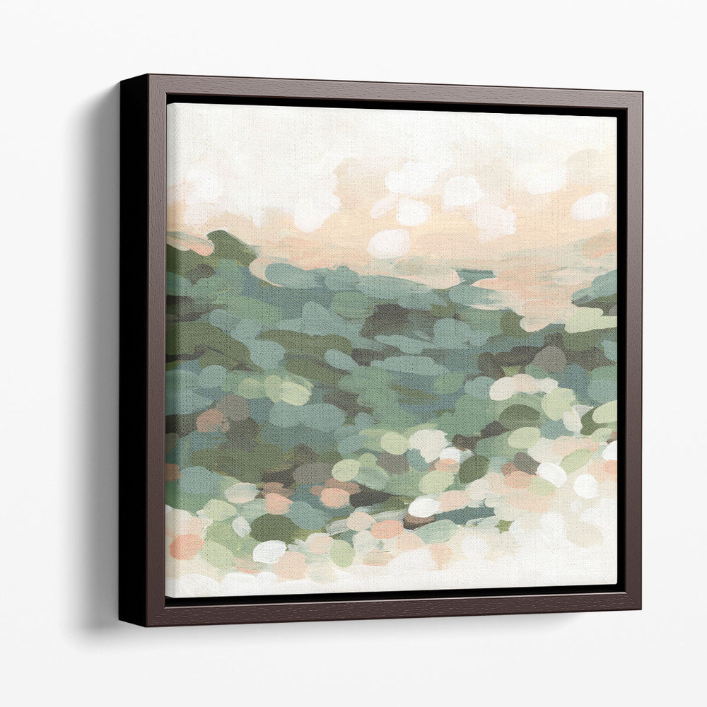 Green Pebble Valley I - Canvas Print Wall Art