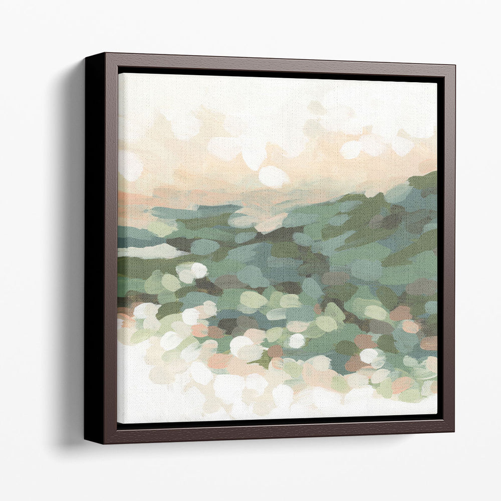 Green Pebble Valley II - Canvas Print Wall Art