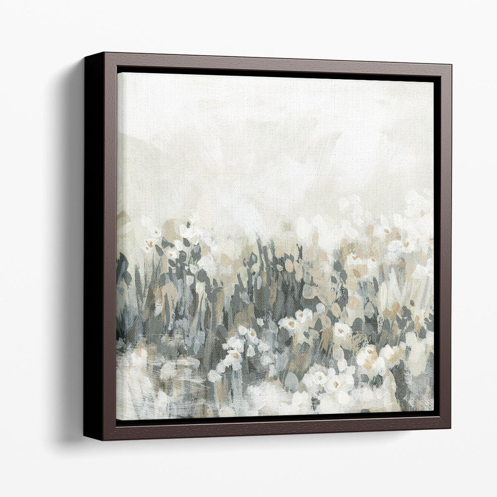 Neutral Meadow Blooms II - Canvas Print Wall Art