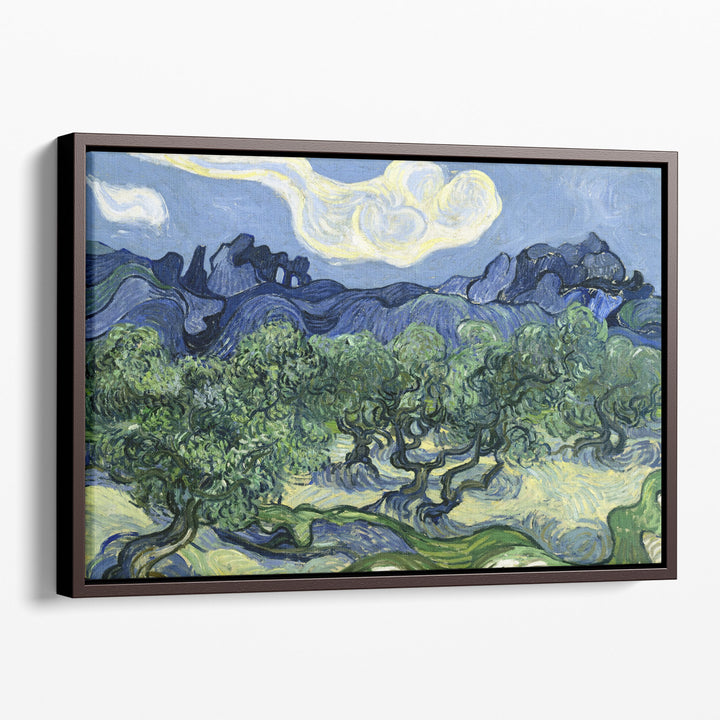 Olive Trees with the Alpilles in the Background, 1889 - Canvas Print Wall Art