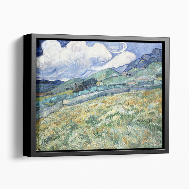 Green fine art canvas prints with open field view